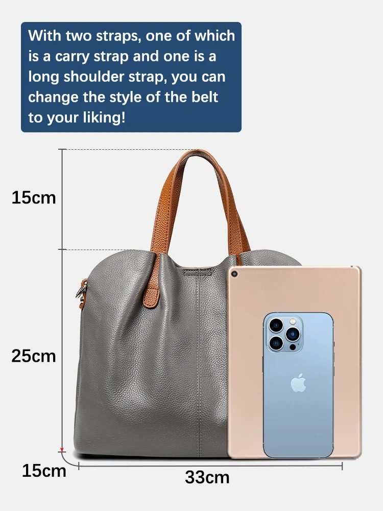 Frauen Handtasche Schultertasche LIght Bleu