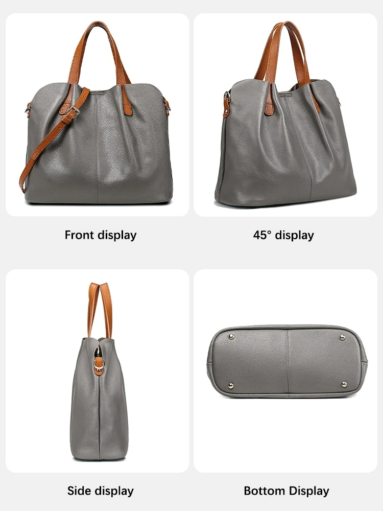 Frauen Handtasche Schultertasche LIght Bleu