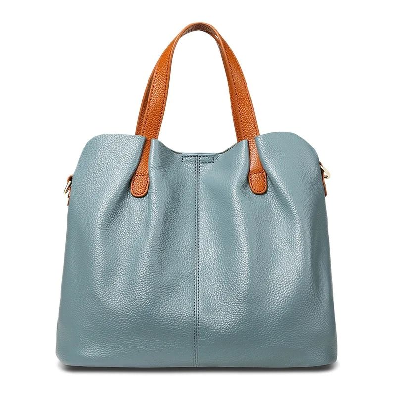 Frauen Handtasche Schultertasche LIght Bleu